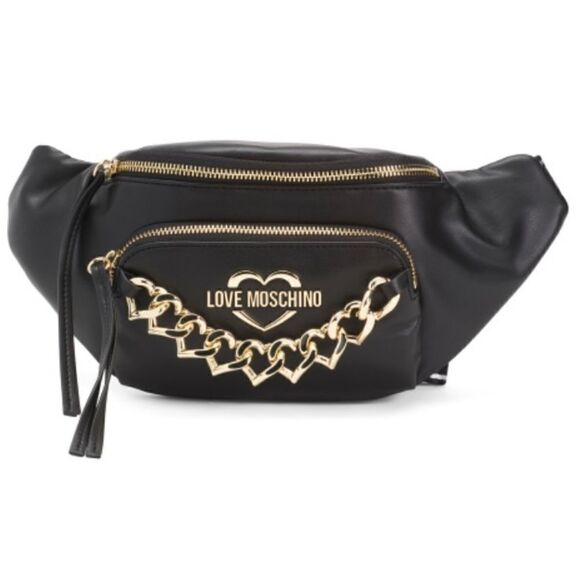 NWT Love MOSCHINO CHAIN WAIST LOGO BAG New WITH TAG - Picture 6 of 8